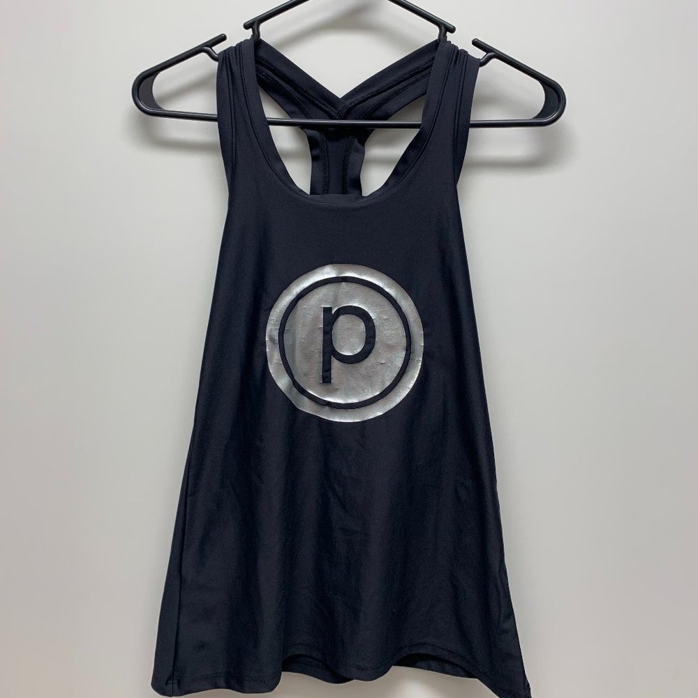 Pure Barre Circle P Tank Black/Silver - Medium